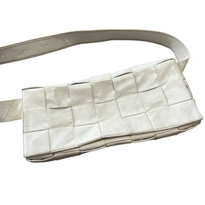 BOTTEGA VENETA CASSETE Paper Calfskin Leather Shoulder Bag