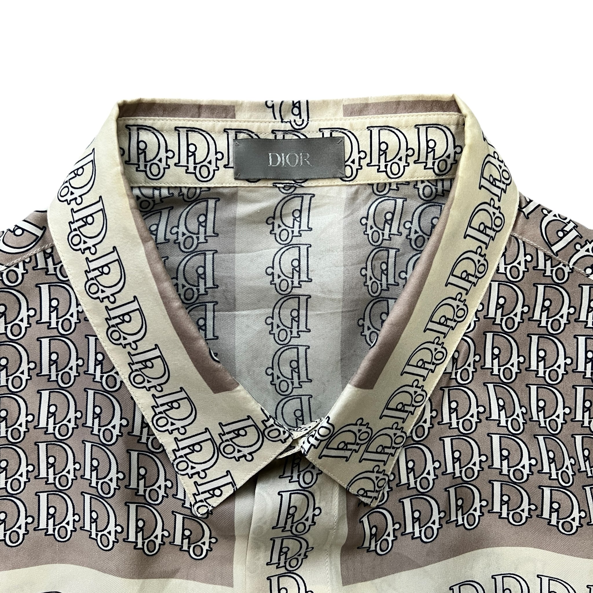 Dior 2021SS Trotter Pattern Short Sleeve Shirts