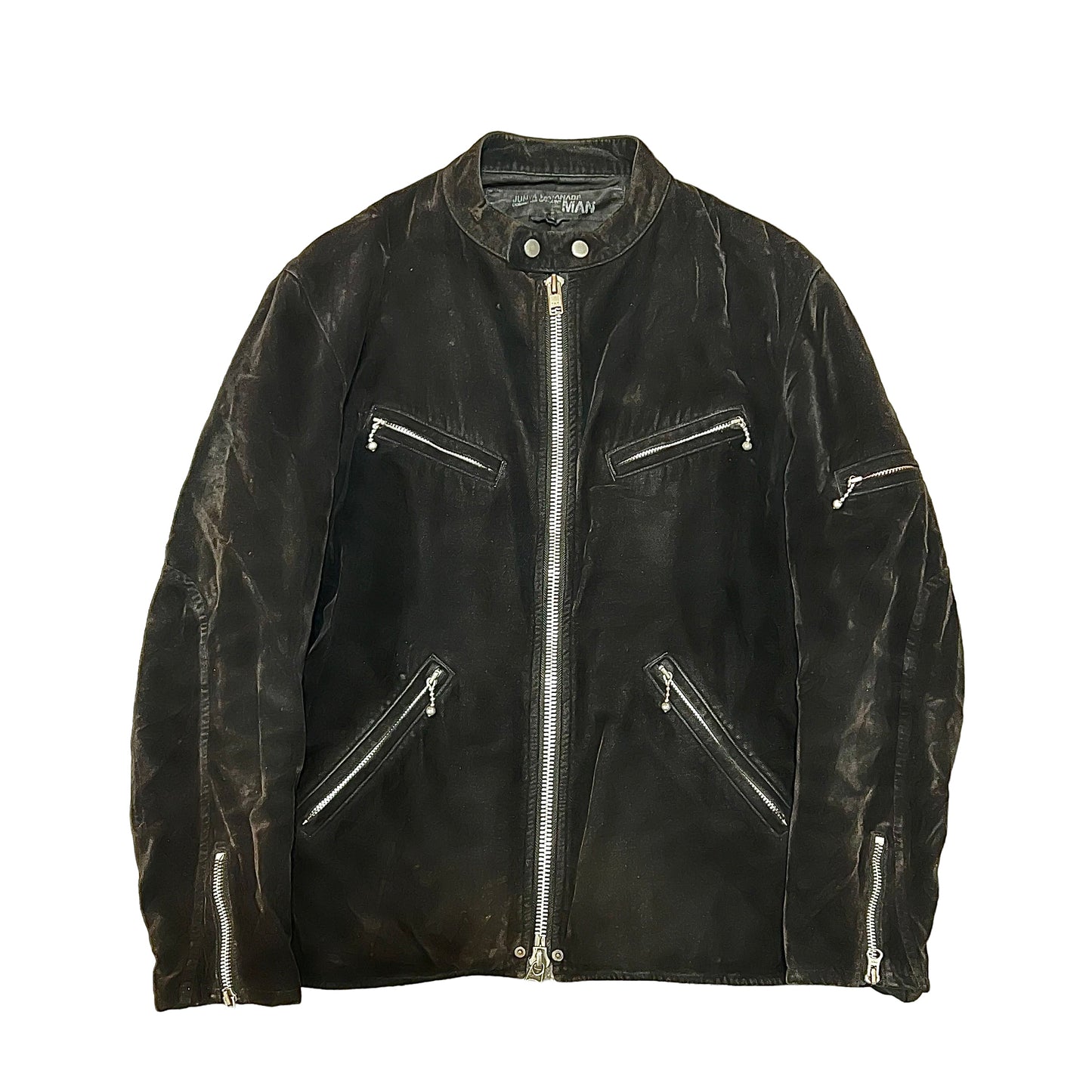 JUNYA WATANABE MAN 07AW MULTI ZIP VELVET BOMBER JACKET