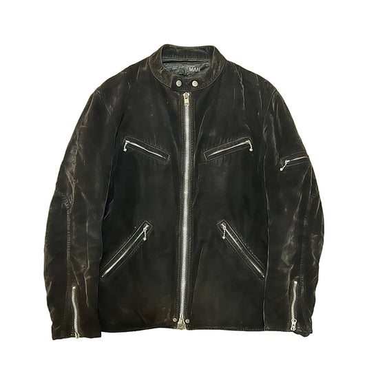 JUNYA WATANABE MAN 07AW MULTI ZIP VELVET BOMBER JACKET