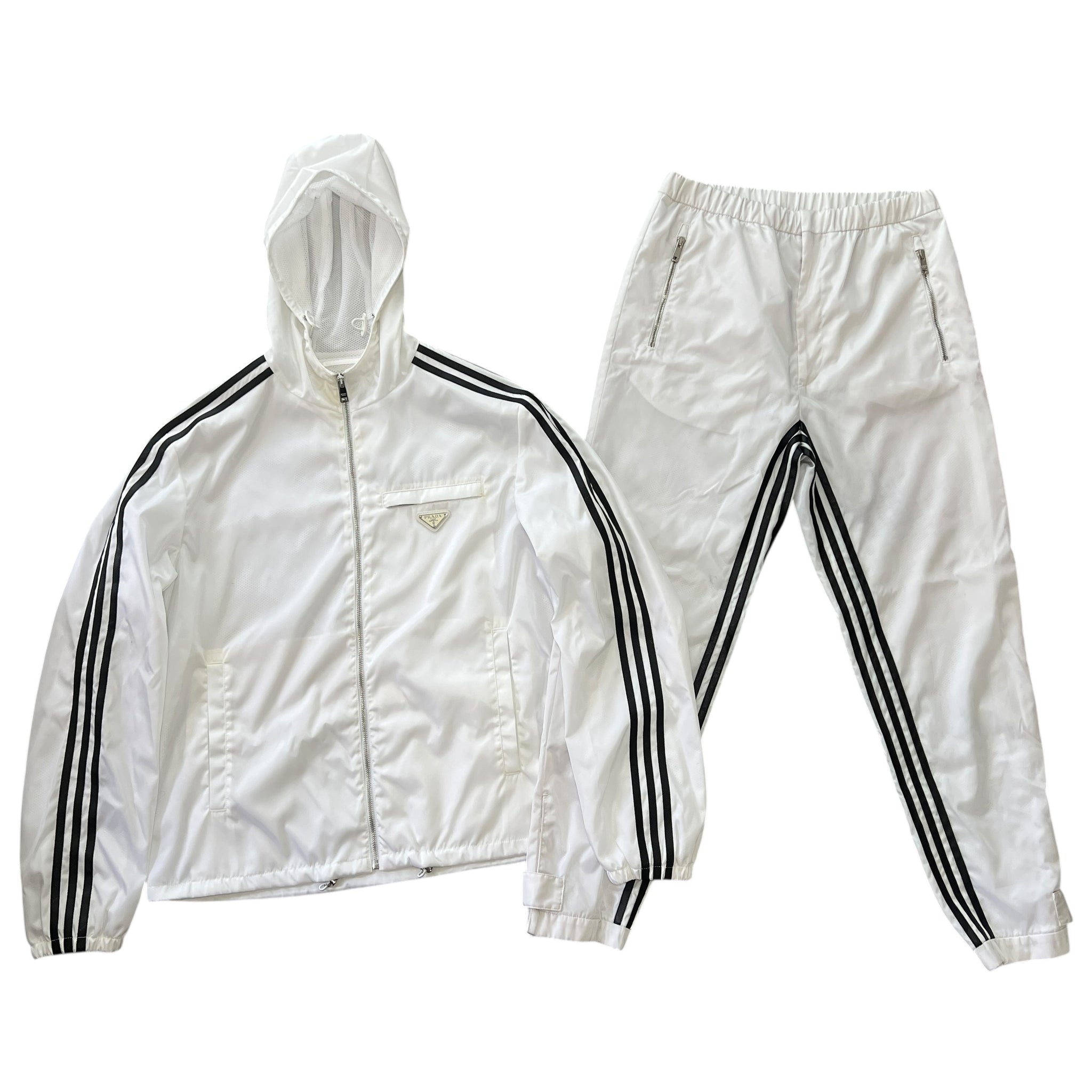 PRADA 2021AW adidas RE-NYLON Three Striped Track Pants
