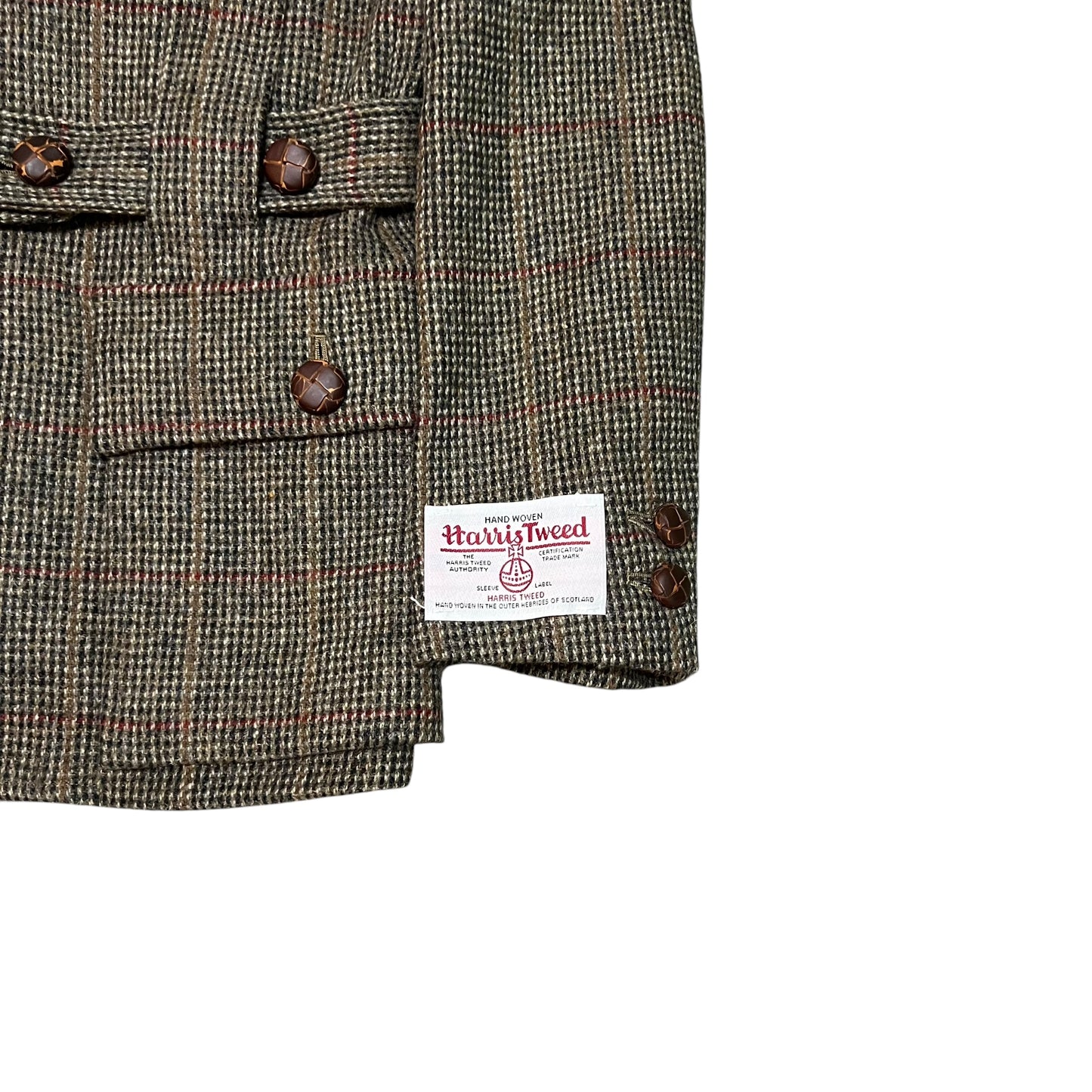 GENERAL RESEARCH × Harris Tweed 1998 Parasite Wool Check  Norfolk Jacket