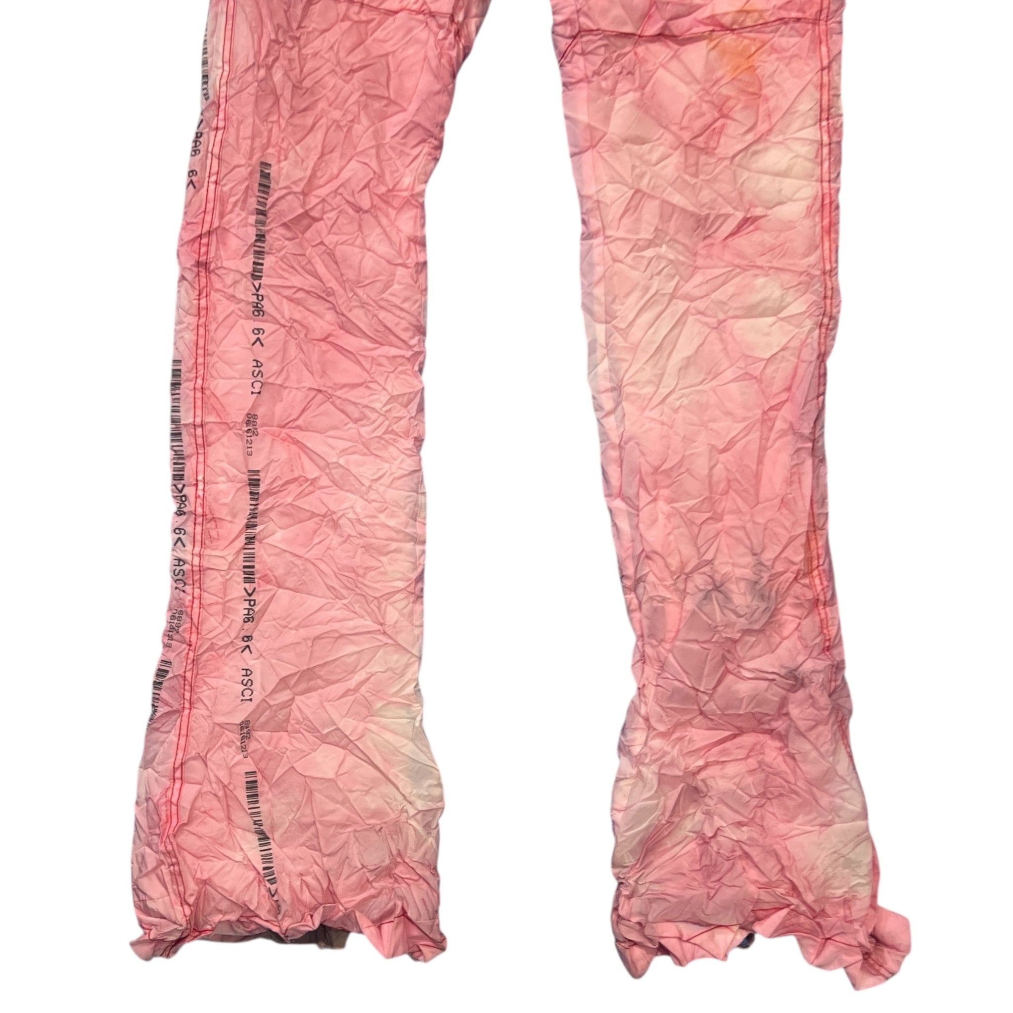 KANGHYUK 2020 COLLECTION 8 Nylon Polyester Spray Crinkled Flare Airbag Pants