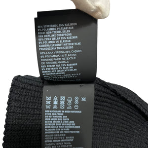 Prada Triangle Plate Logo Knit Cap