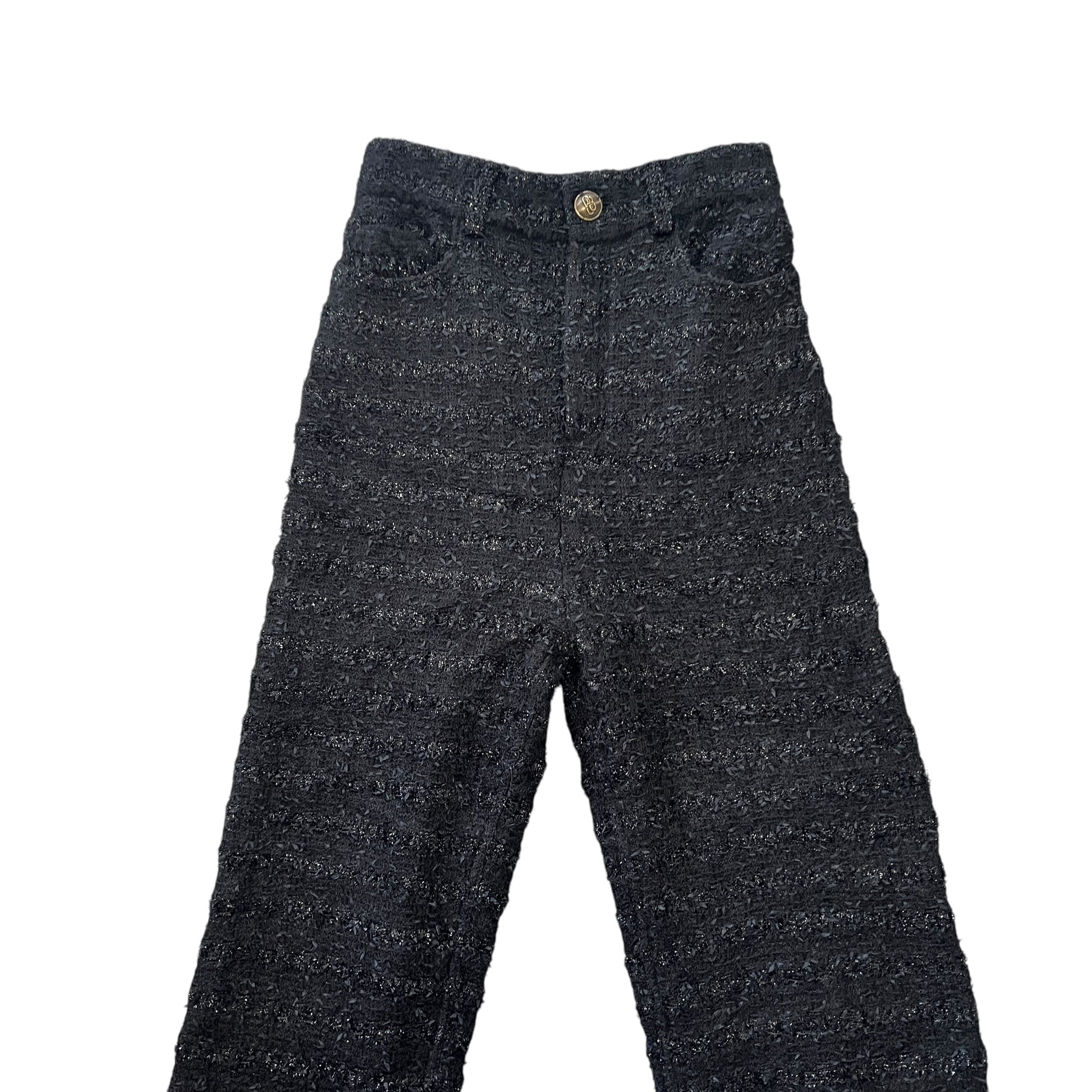 BALENCIAGA 2022AW DEMNA GVASALIA Textured Tweed Knit Baggy Pants LOOK PHOTO 28