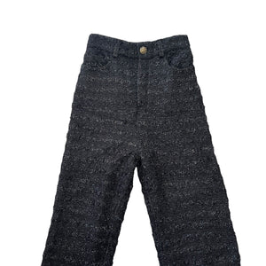 BALENCIAGA 2022AW DEMNA GVASALIA Textured Tweed Knit Baggy Pants LOOK PHOTO 28