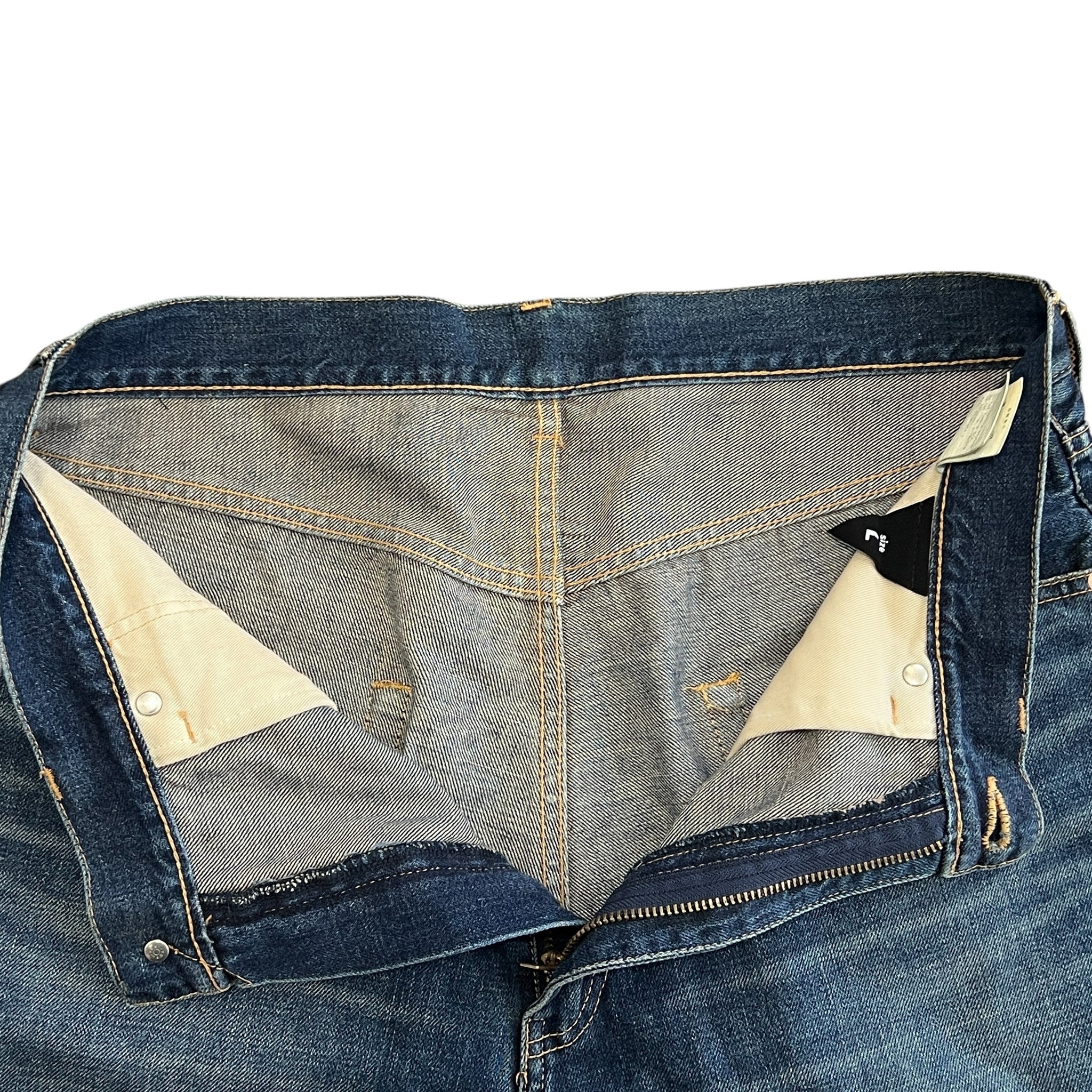 BILLIONAIRE BOYS CLUB Ice Cream Back Logo Patch Denim Shorts