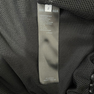 BALENCIAGA 2022AW 3B Sport Icon Tracksuit Leather Jacket