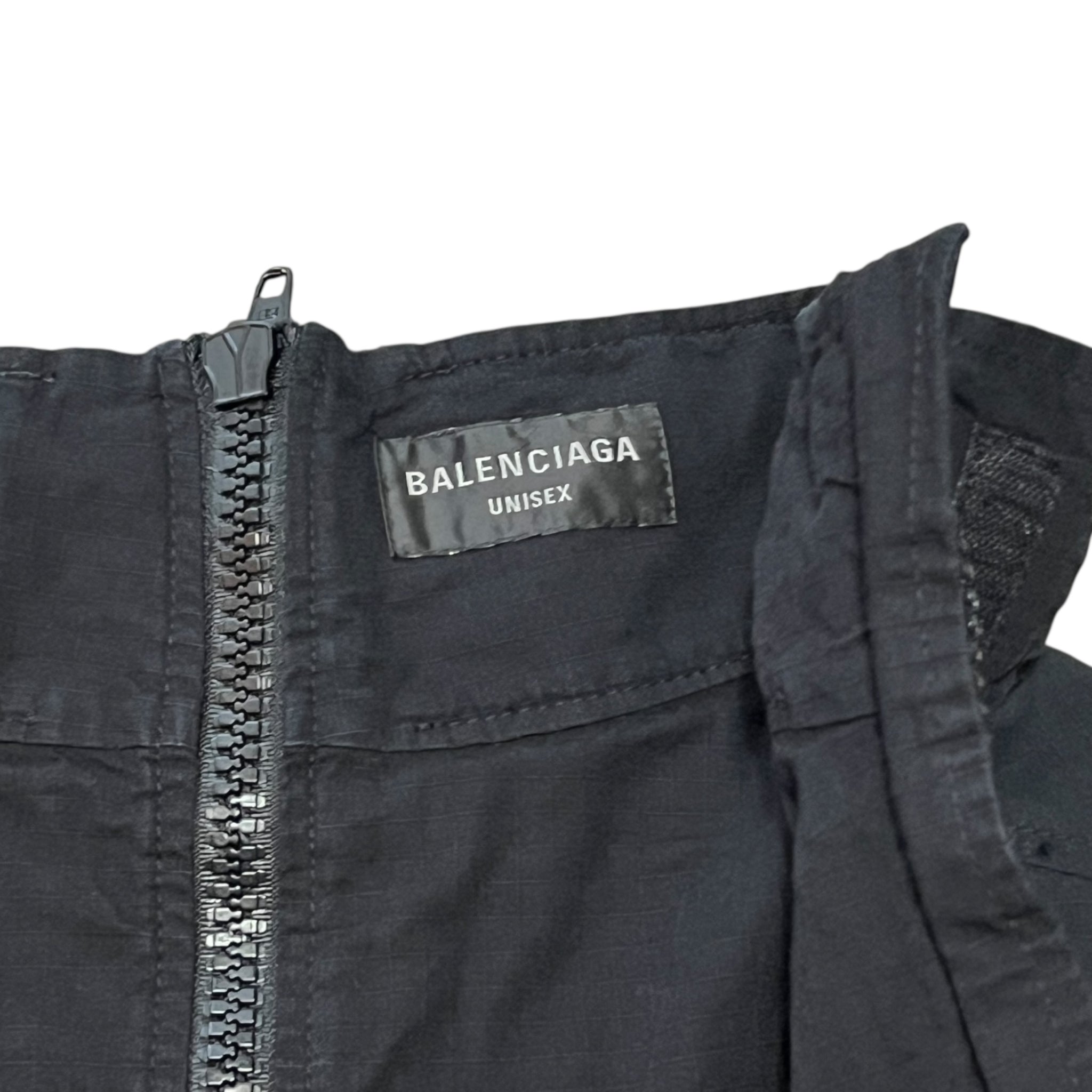 BALENCIAGA 2024SS Wearable Double Front Distressed Cargo Jacket