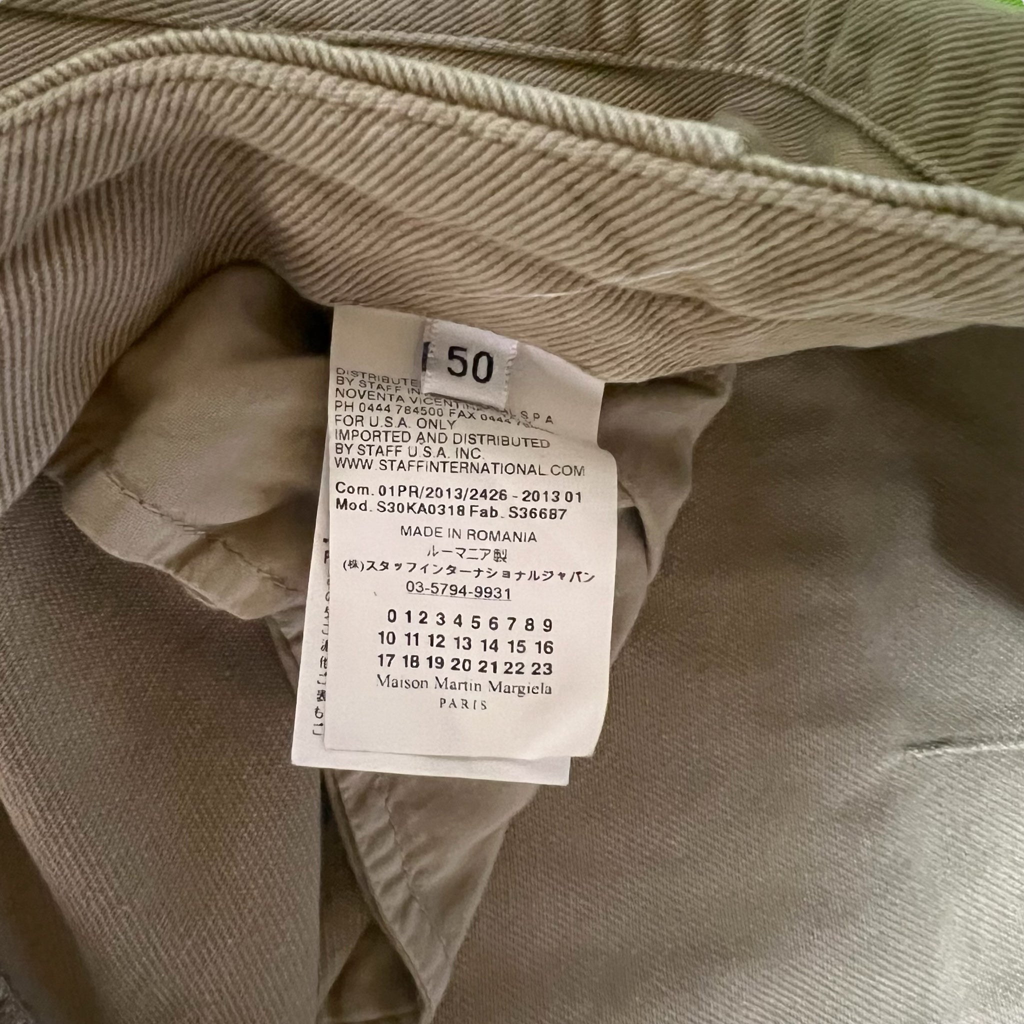 MAISON MARTIN MARGIELA 2001AW ANATOMIC MAQUEEN PANTS