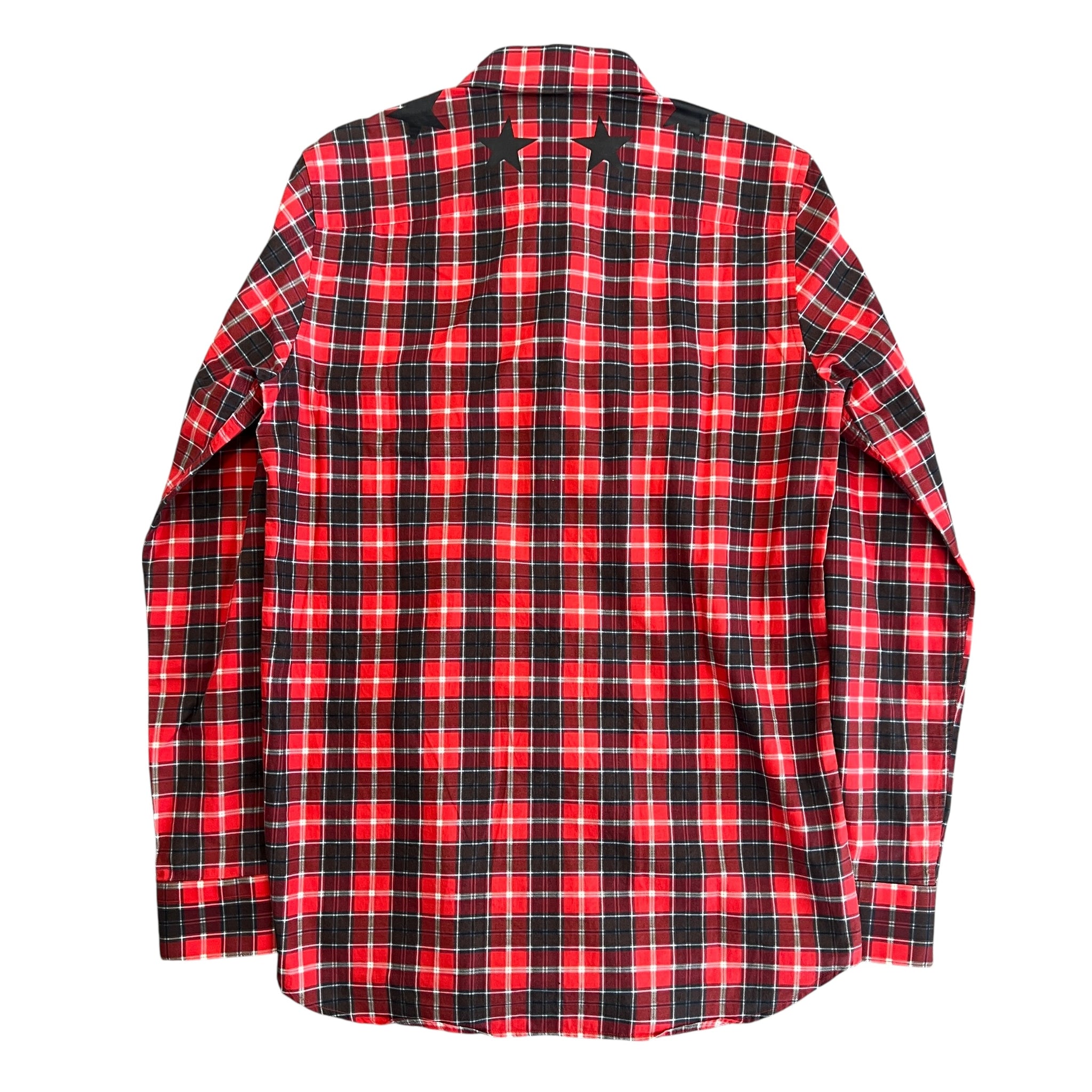 GIVENCHY 2015AW Riccardo Tisci Star Print Check Shirt