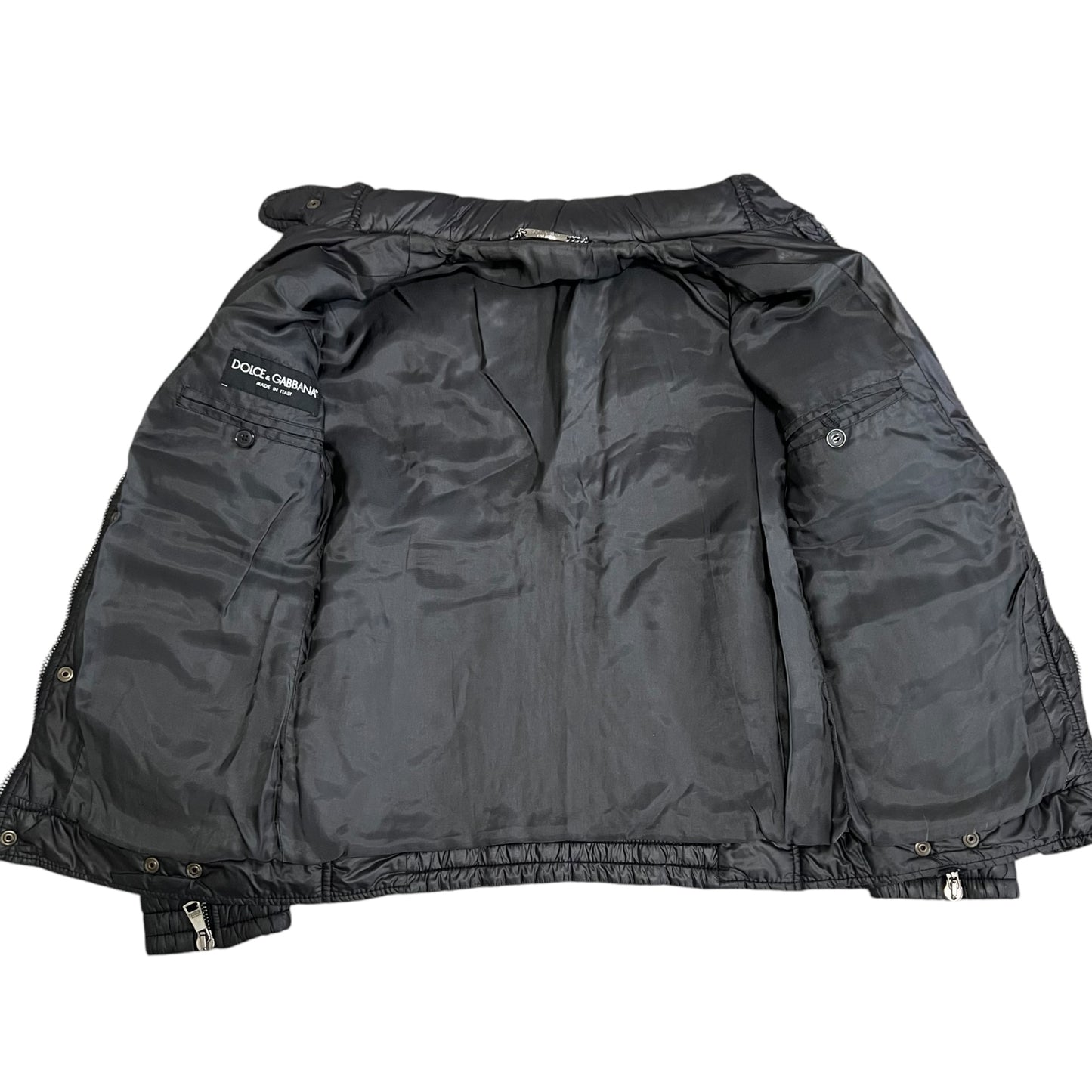 DOLCE&GABBANA  Multi Pocket Nylon Single Riders Jacket