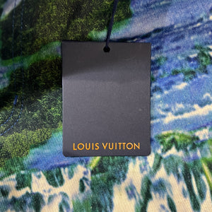 LOUIS VUITTON 2022SS Virgil Abloh "Amen Break" Landscape Print Denim Pants