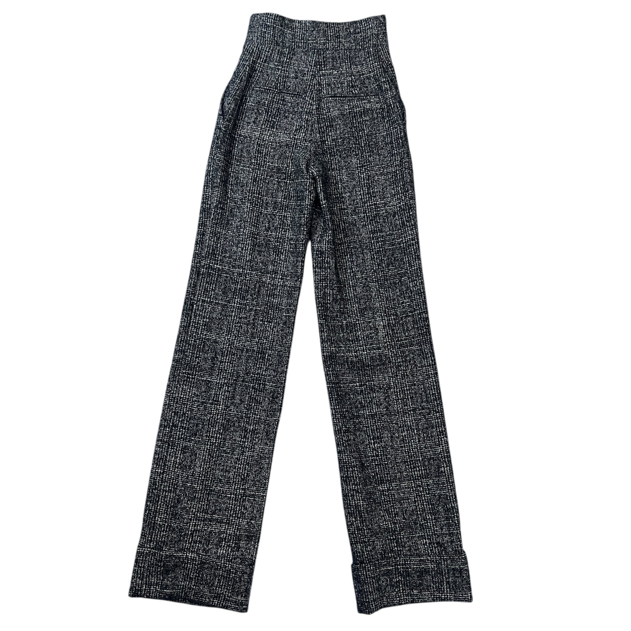 CELINE Wool Knit Wide Flare Trousers