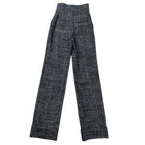 CELINE Wool Knit Wide Flare Trousers