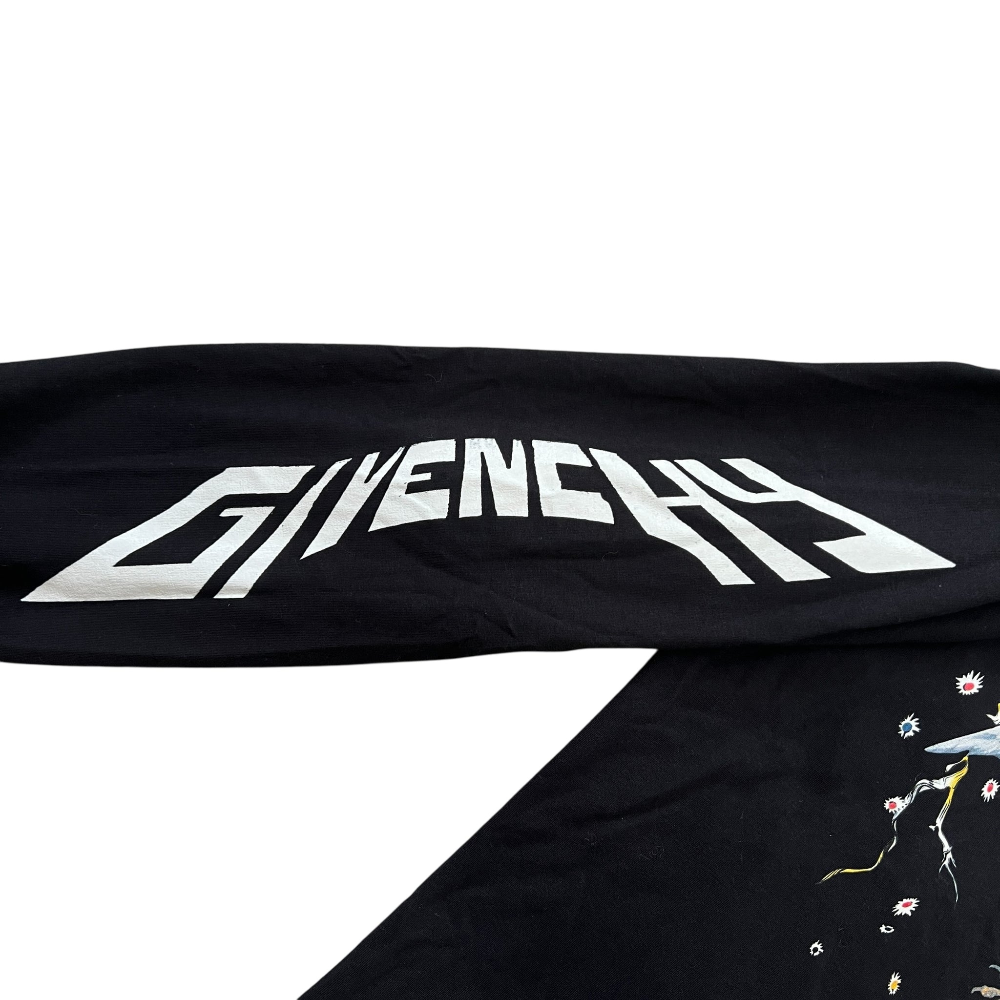 Givenchy Graphic Swan Black Long Sleeve Top