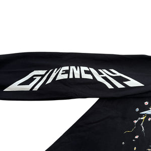 Givenchy Graphic Swan Black Long Sleeve Top