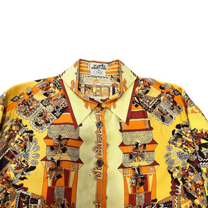 HERMES ASTRES et SOLEILS Slik Button Down Shirt