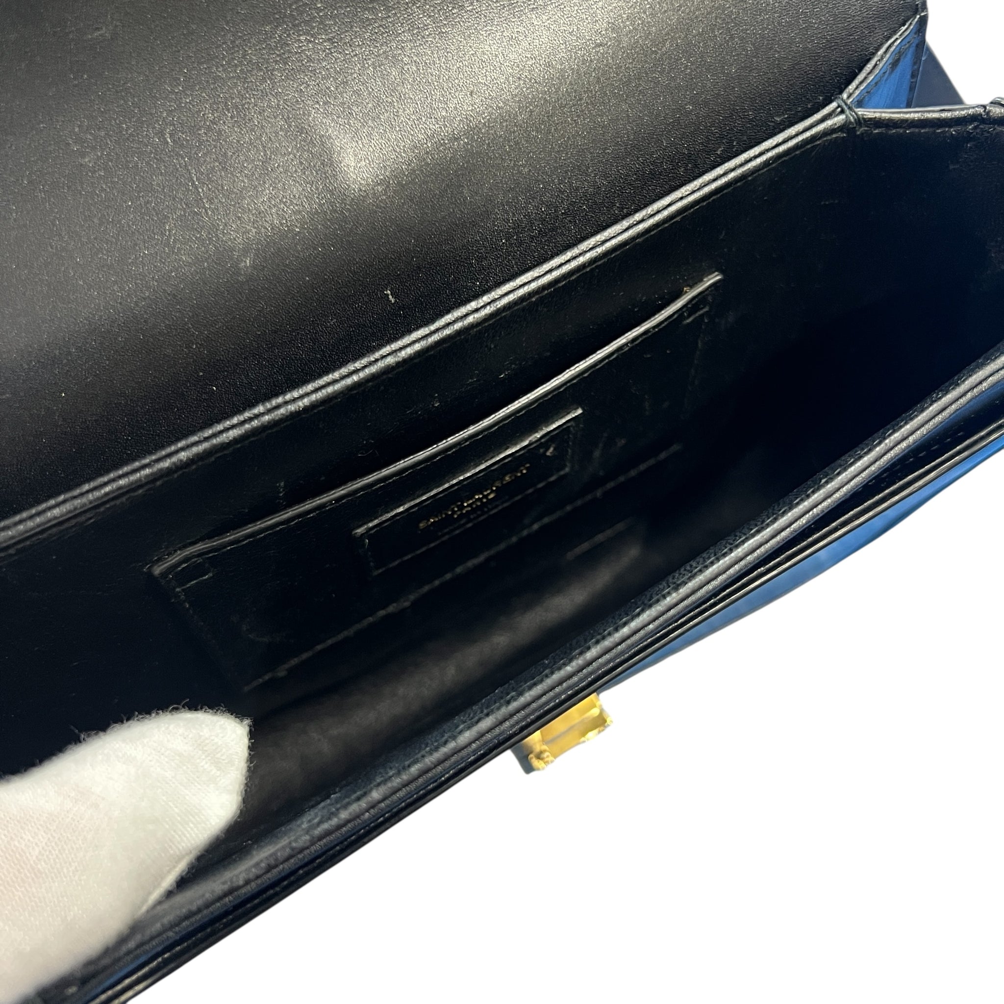 SAINT LAURENT Solferino Medium Satchel Calfskin Shoulder Bag