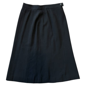 CHANEL Coco Button Wool Skirt