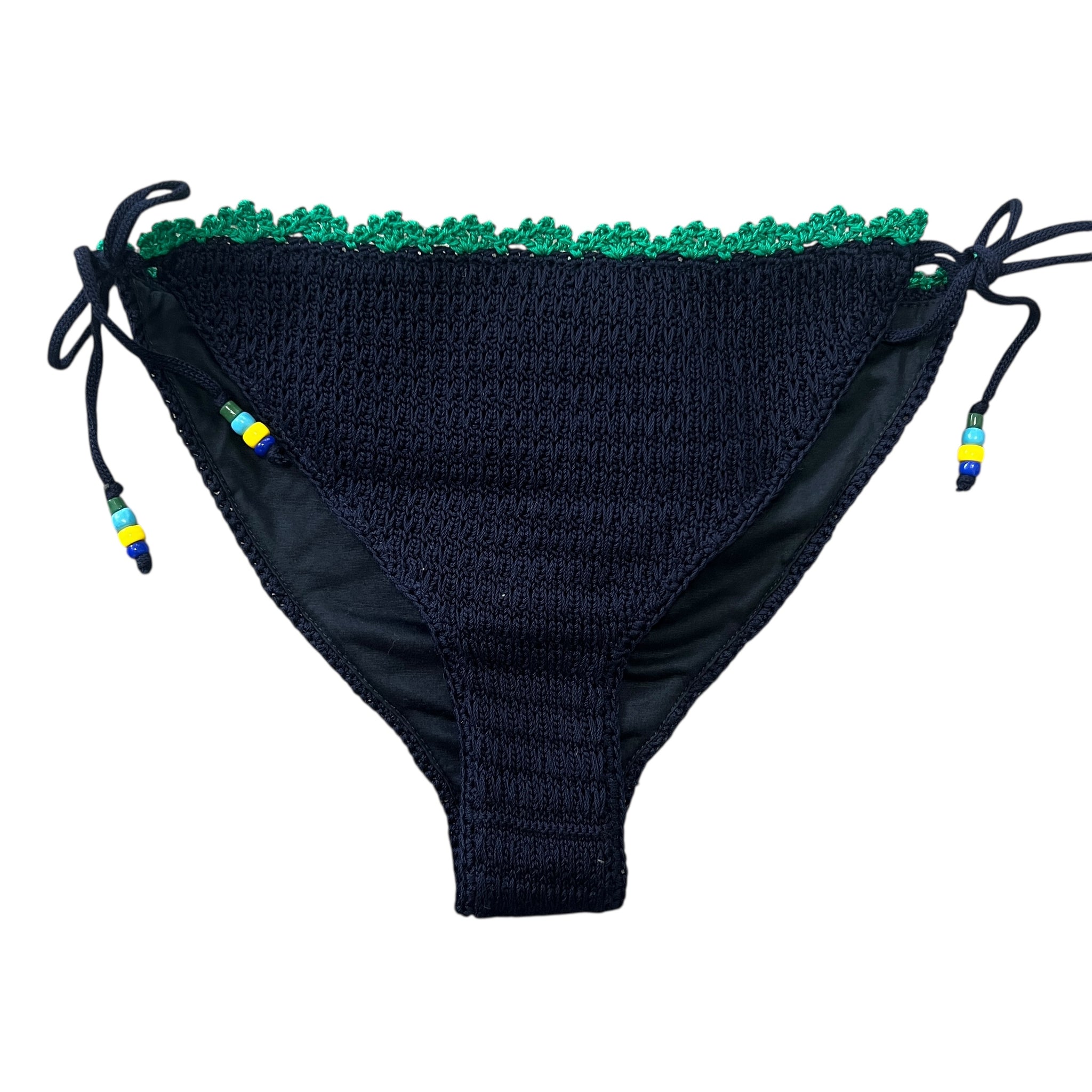 MIU MIU Beads Strap Woven Lace Bikini