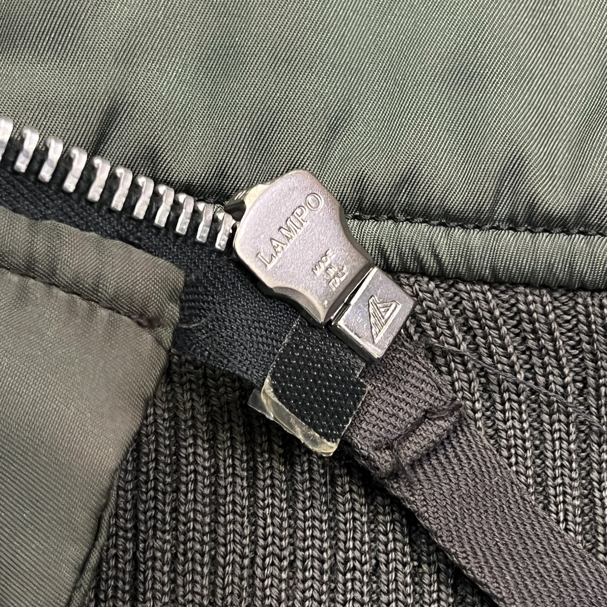 HELMUT LANG 00's Bondage Fleece Layered Bomber Jacket