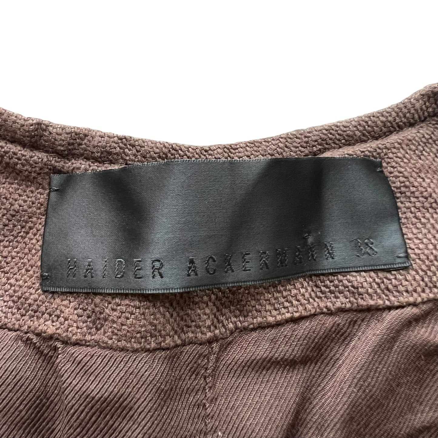 HAIDER ACKERMAN MOLESKIN COTTON BELT COAT