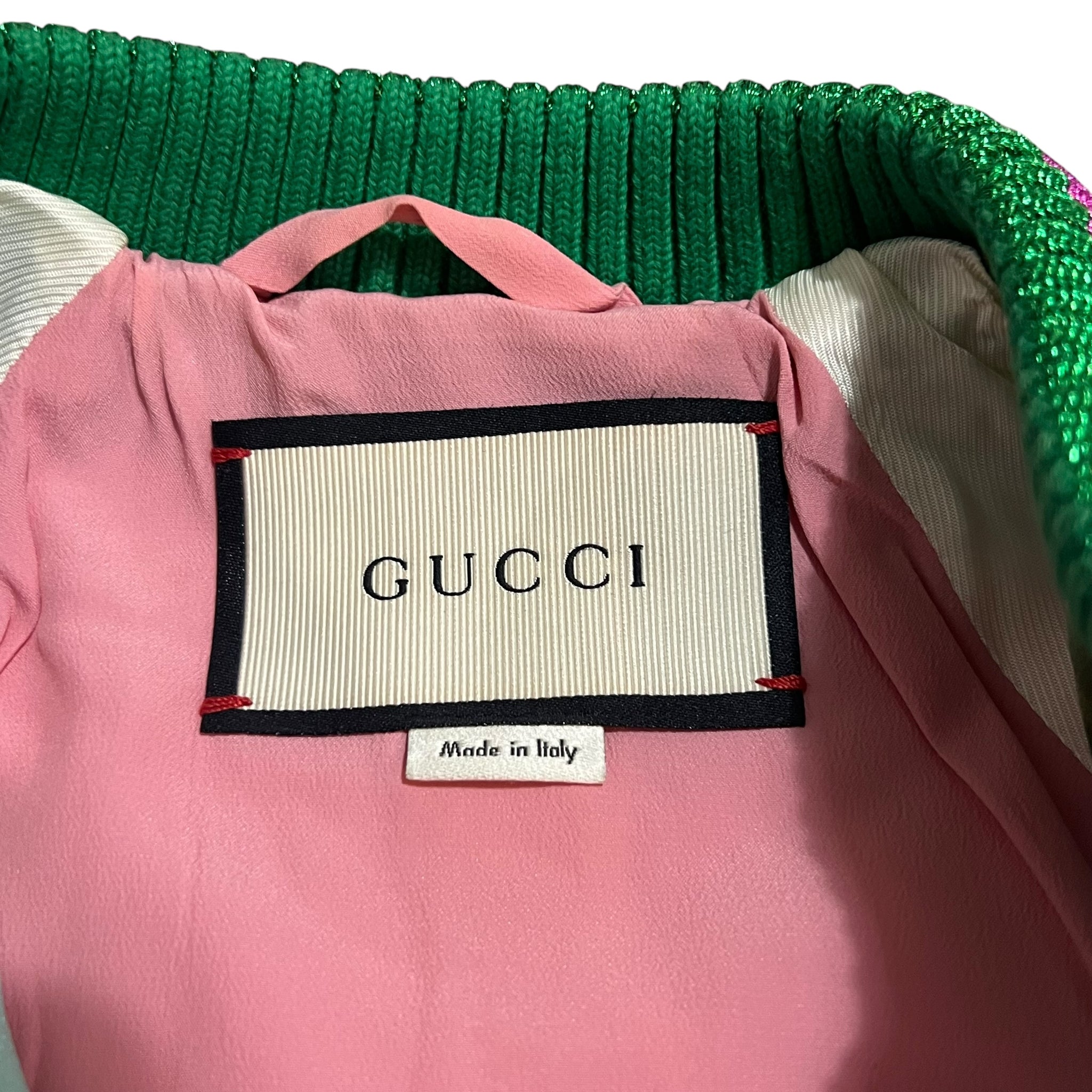 GUCCI 2017AW ×Alessandro Michele EMBROIDERED BOMBER JACKET