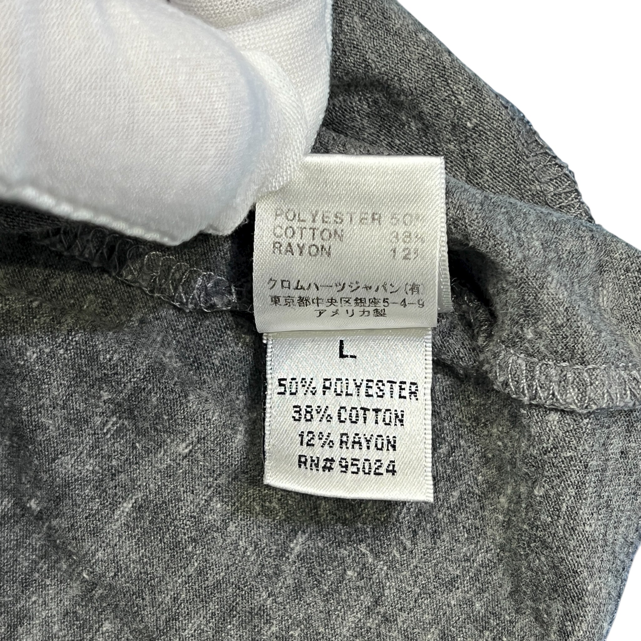 CHROME HEARTS Henley Neck Three Quarter Sleeve Top