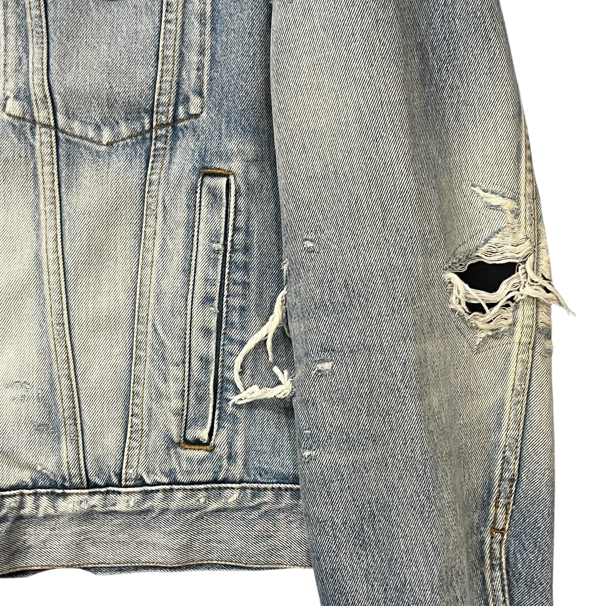 BALENCIAGA 2020AW Demna Gvasalia Distressed Denim Jacket