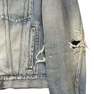 BALENCIAGA 2020AW Demna Gvasalia Distressed Denim Jacket