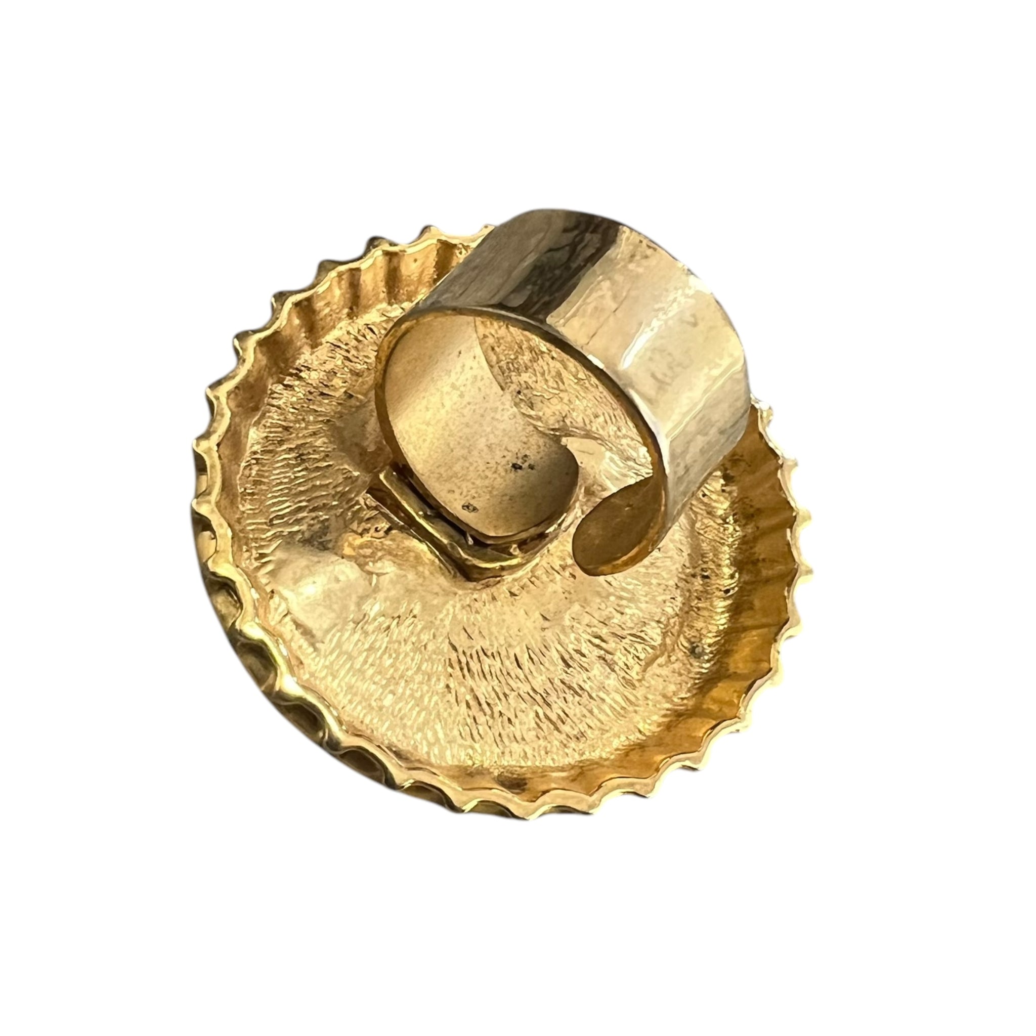 Christian Dior Bottle Cap Motif Scarf Ring