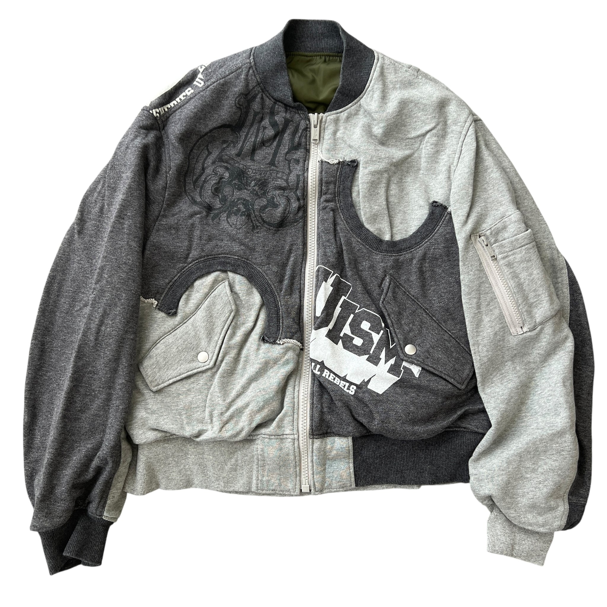 UNDERCOVER Undercoverism 2022SS Rebel Gods Hybrid Custom Reversible Flight Jacket & Rebel Gods Hybrid Sweat Pants