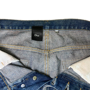 DIOR HOMME 2005AW DUST BACK ZIP DENIM PANTS HEDI SLIMANE