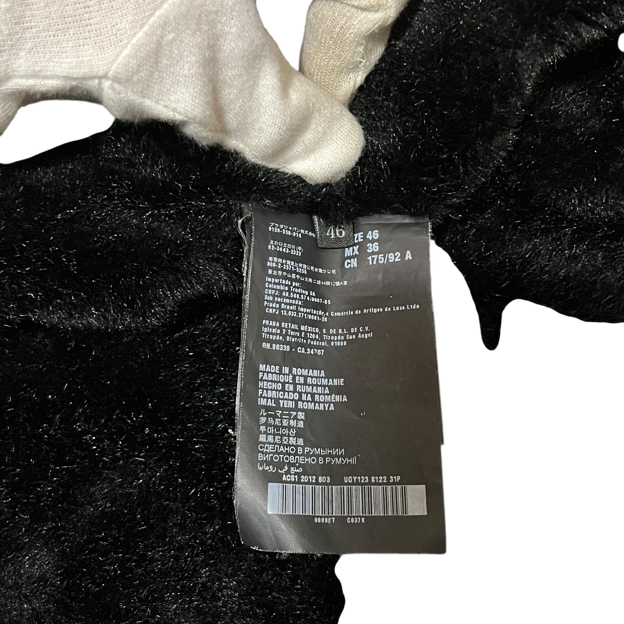 PRADA 2012AW Shearling Bore 2Way Tailored Jacket