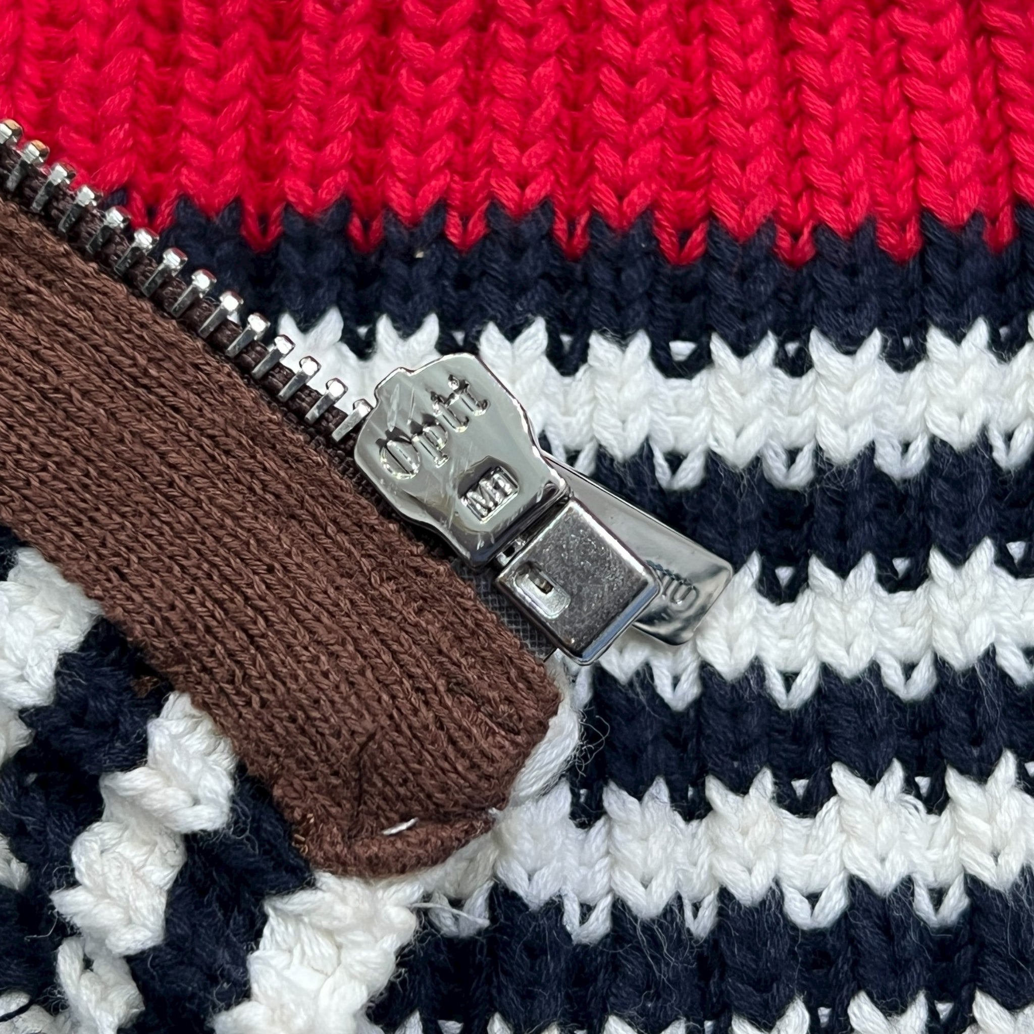 MIU MIU 2020AW Miuccia Prada Striped Mock Neck Cardigan