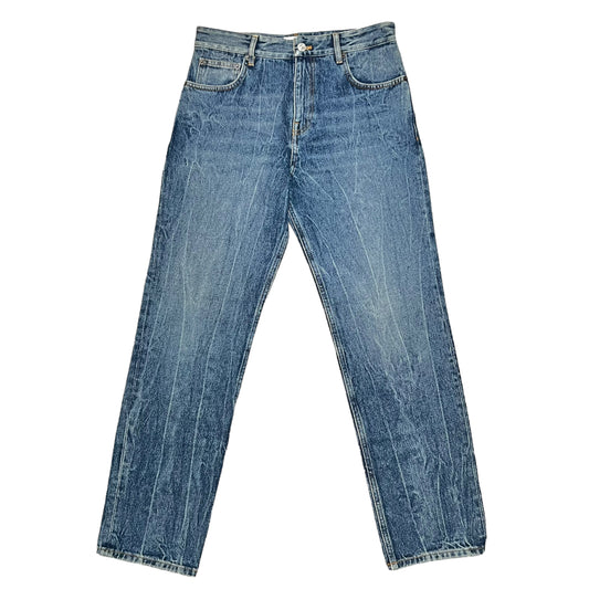 BALENCIAGA 2021SS TROMP L'OEIL DENIM JEANS