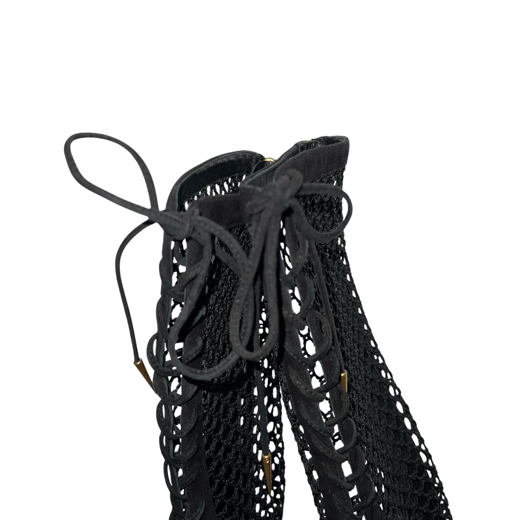 Christian Dior Naughtily-D Suede & Mesh Statement Boots