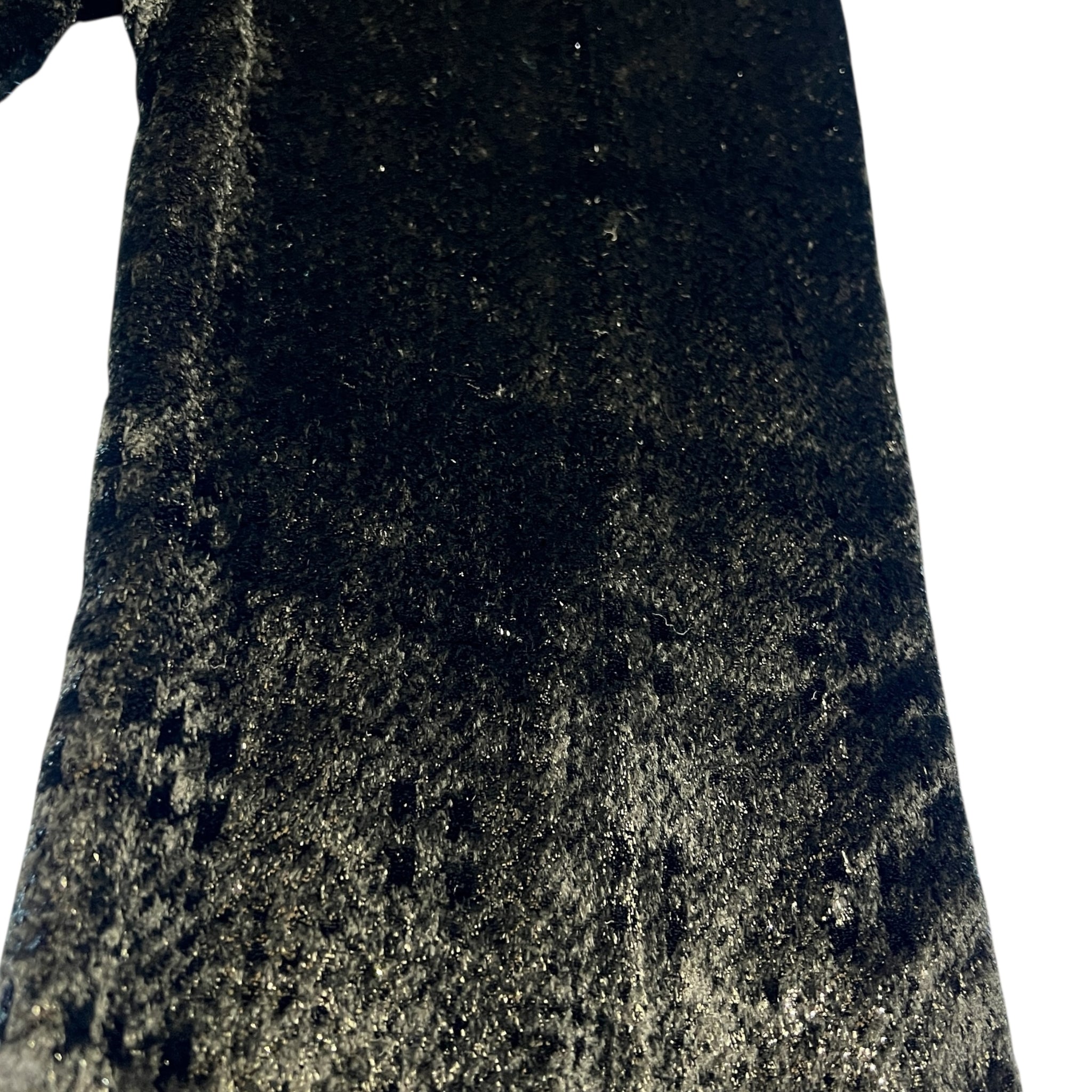 CHANEL 2004 Karl Lagerfeld Lurex Black Houndstooth Trousers