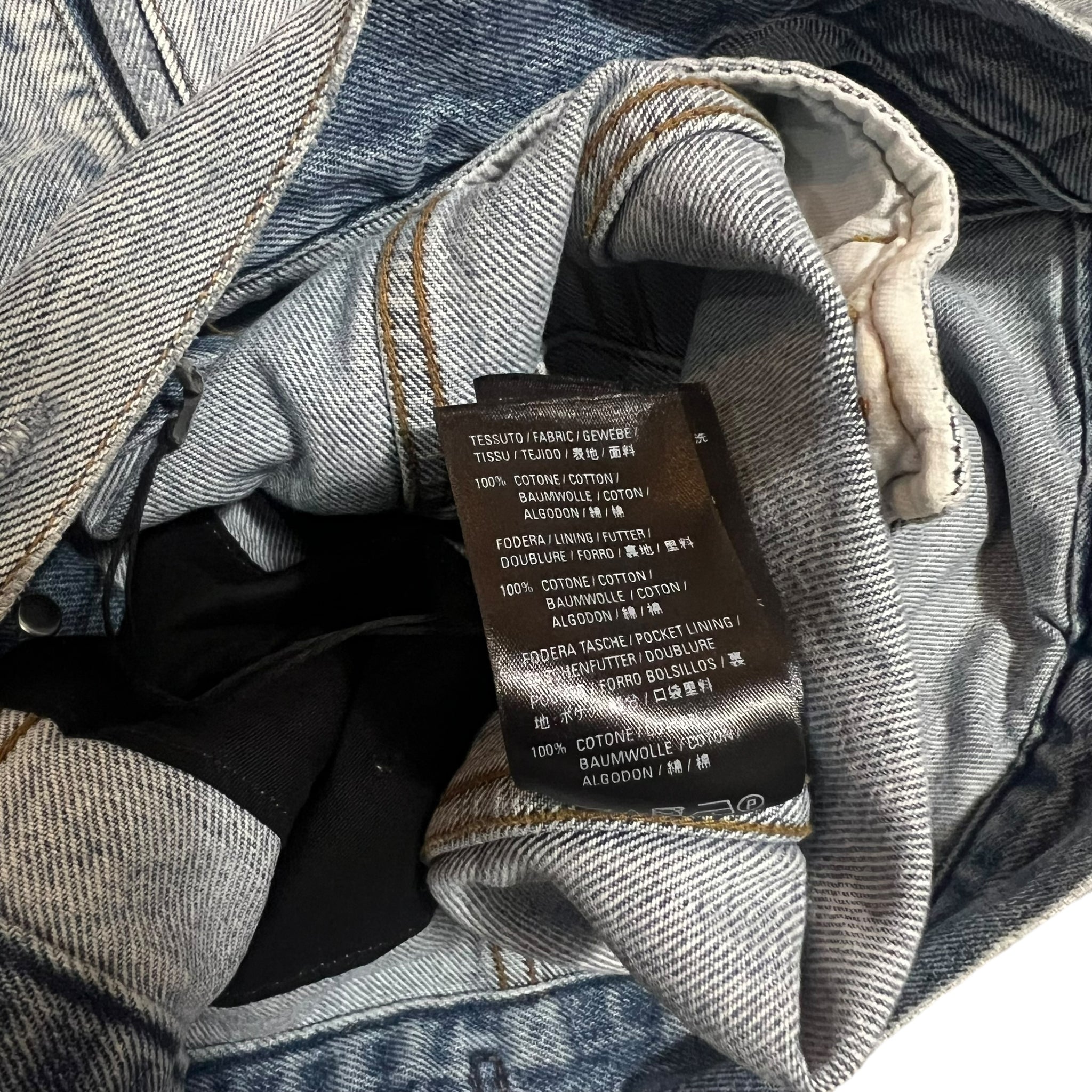 BALENCIAGA 2021SS DISTRESSED THRASH DENIM JACKET