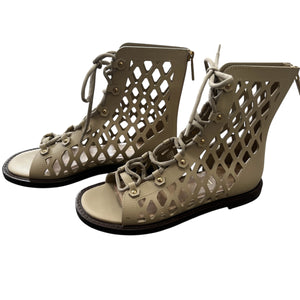 Christian Dior 2021 Cruise Pre-Spring D-TRAP Leather Gladiator Sandals