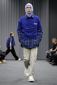BALENCIAGA 2017AW padded oversized flannel shirts jacket 