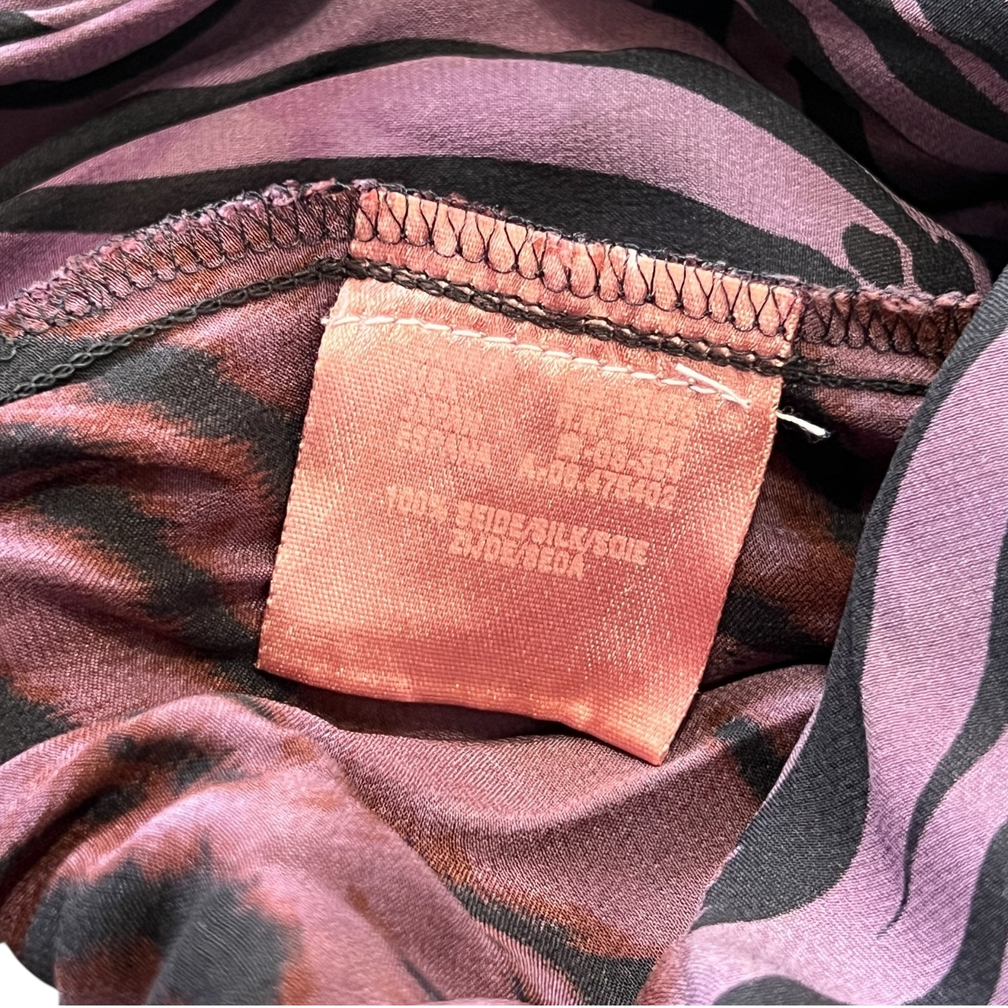 ESCADA ヴィンテージ シルク ブレザーシャツ レオパードパープル / ESCADA Vintage Silk Blazer Shirts Leopard Purple