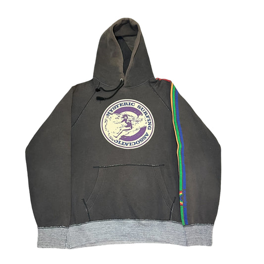 HYSTERIC GLAMOUR SURFING ASSOCIATION ARM LINE SWEAT HOODIE