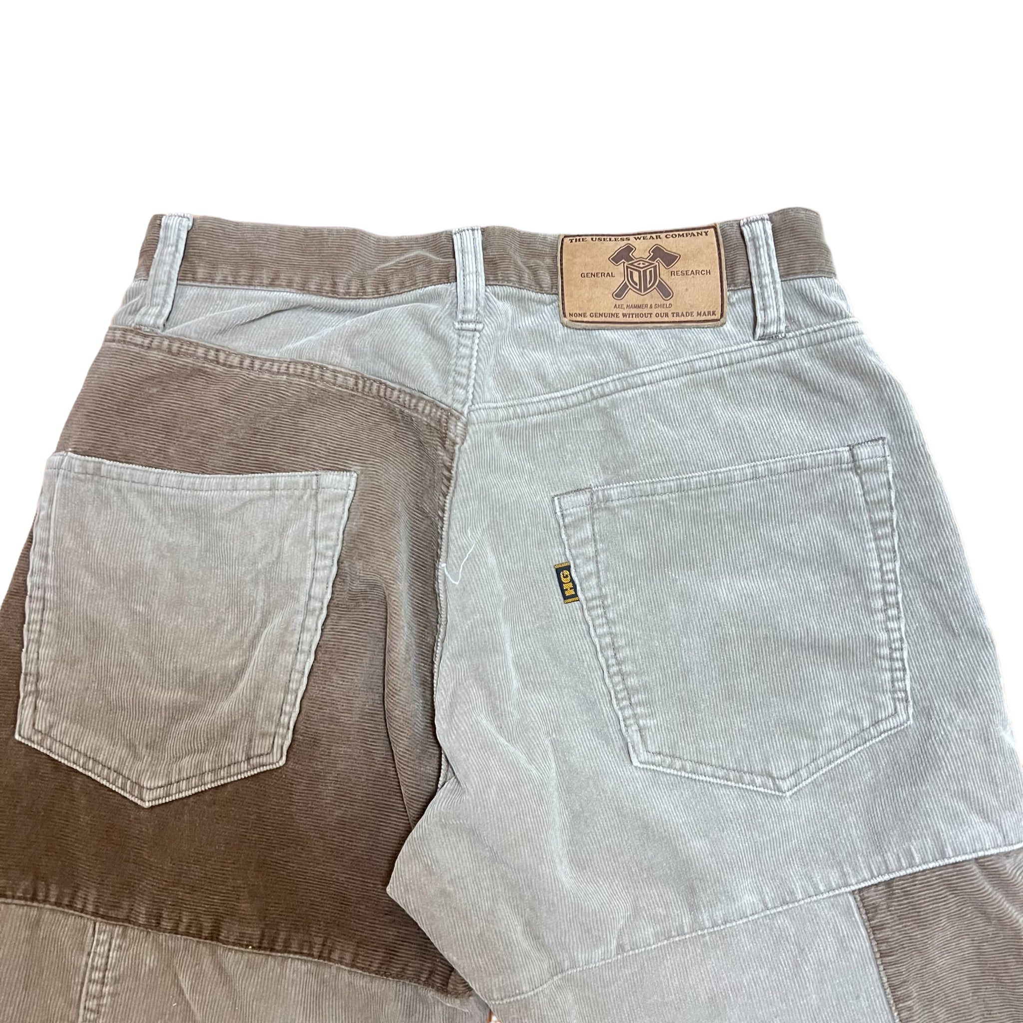 GENERAL RESEARCH × HYSTERIC GLAMOR CORDUROY PATCHWORK PANTS
