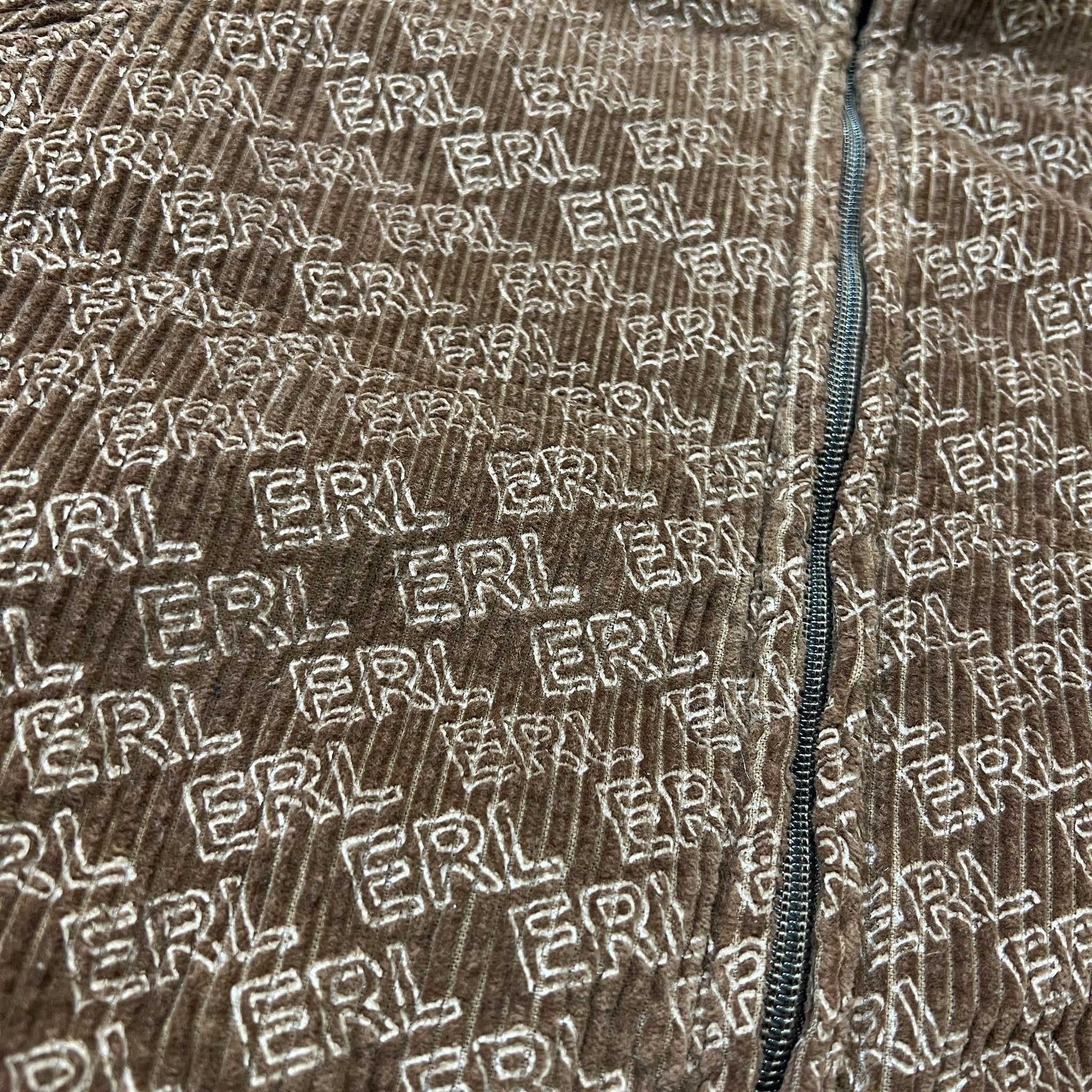 ERL Corduroy Embossed Set-Up Brown Track Jacket & Pants