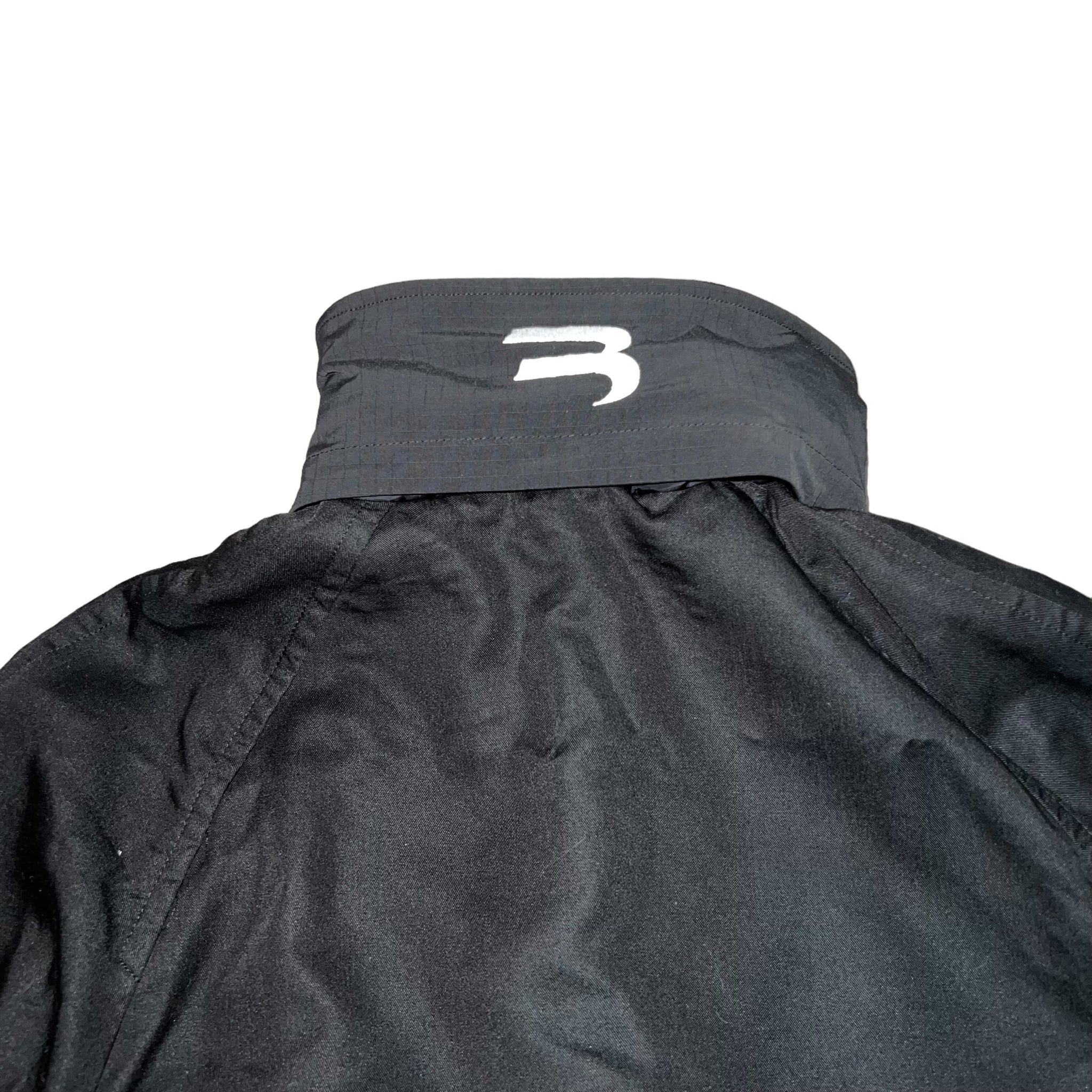 BALENCIAGA 2021AW OVERSIZED HYBRID NYLON/ COTTON TRENCH HOODED COAT JACKET
