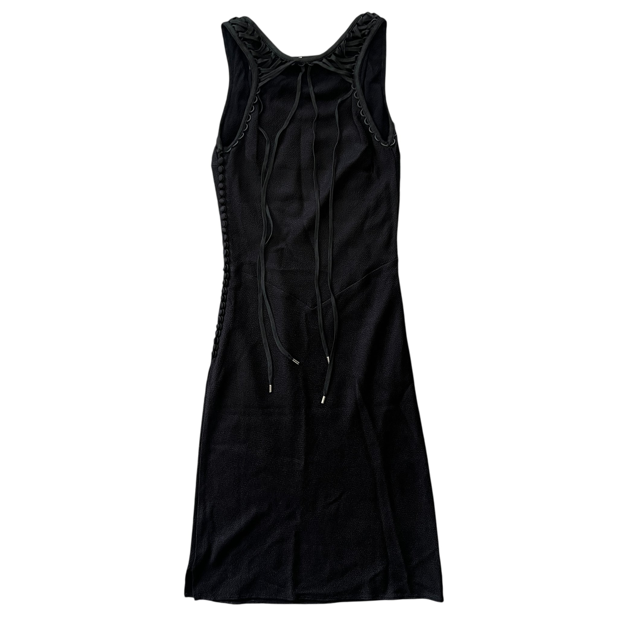 Christian Dior × John Galliano Lace-up Detail Sleeveless Dress