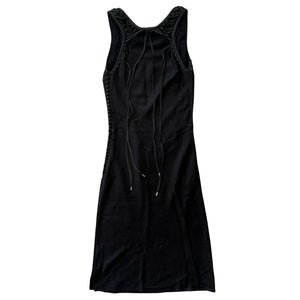 Christian Dior × John Galliano Lace-up Detail Sleeveless Dress