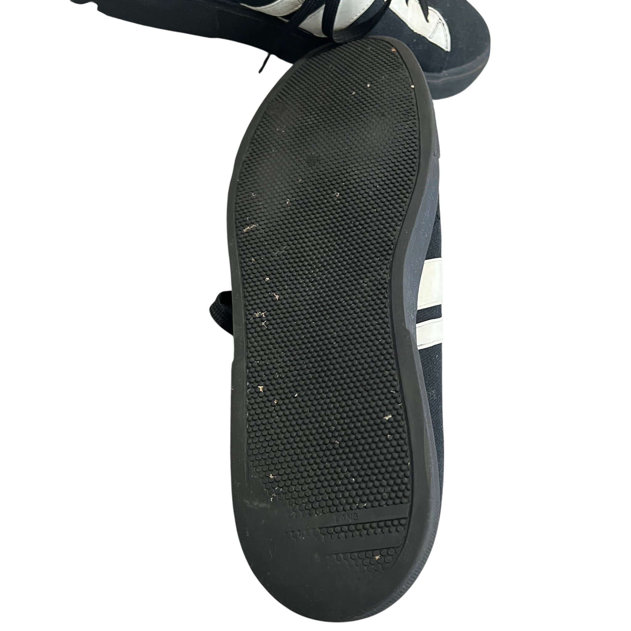 HELMUT LANG 1998 Canvas and Leather Combination Sneakers Black